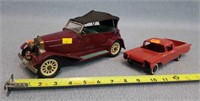 2- Antique Friction Cars