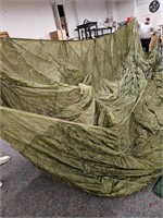 USAF Canopy Troop 1967 Army Green Parachute 35'