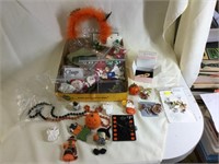Christmas and Halloween costume jewelry and other