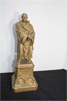 Metal German Martin Luther Statue 16" Tall