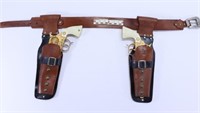 Roy Roger Dbl Holster w/ Lone Star Roy Rogers Cap
