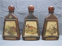 3 Beams Choice Kentucky Whiskey Ceramic Bottles
