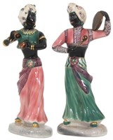 Pair Goldschieder Blackamoor Dancers