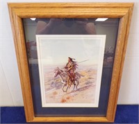 FRAMED & MATTED CHARLES RUSSELL PRINT, 1905.......