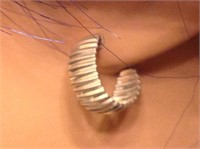 Sterling Silver Small Half Hoop Earrings