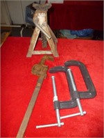 6" C-Clamps, Steel Jack Stand, 14" Pipe Wrench