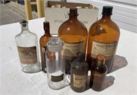 Antique Druggist Apothecary Jugs & Bottles WG
