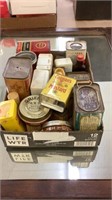 Vintage spice tins