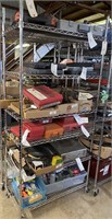 Metal Storage Rack w/Casters - RACK ONLY