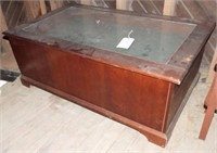Contemporary display style coffee table with