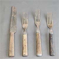Late 1800's Forks & Knife -Antique