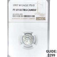 1997-W $10 1/10oz Platinum Eagle NGC PF69 UC
