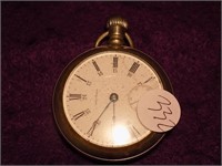 Waltham Nickel Silver 17 Jewel Pocket Watch Works