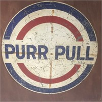Original doube sided Purr Pull sign approx 90 cm