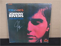 JOHNNY RIVERS SIGNED ALBUM COVER RCA COA