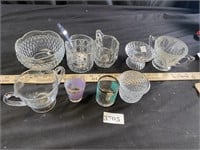 Misc Glass Pieces - Creamers, Sugar Bowls & More