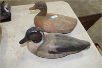 2 WOODEN DUCK DECOYS