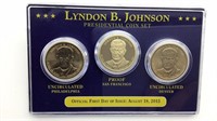 Lyndon B. Johnson Presidential Dollar Coin Set