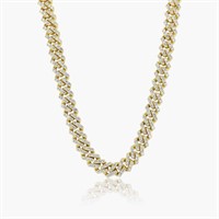 14K YELLOW GOLD 13.00CT DIAMOND NECKLACE