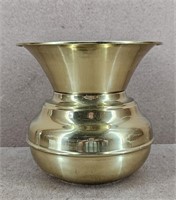 Vtg Brass Spitoon Pot