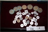 LARGE COLLECTION OF TAX TOKENS