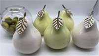 Decorative Pears, Jar of Olives