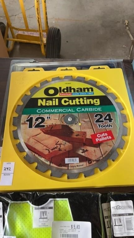 Oldham nail cutting carbide Blade 12 inch