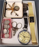 Small Traylot of Watches/Jewelry to include: