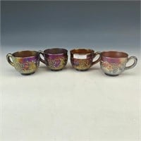 NW Amethyst Grape & Cable Punch Cup Lot