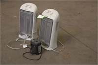 (2 Pelonis Floor Heaters & Ceramic Heater Works Pe