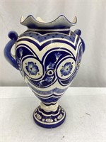 16" Blue Vase