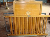 Vintage wooden crib