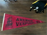 Vintage Amerigo Vespuggi Pennant Flag (Large)