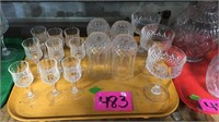 Variety crystal glasses