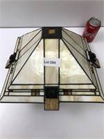 Slag Glass / Stained Glass Light Fixture