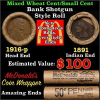 Small Cent Mixed Roll Orig Brandt McDonalds Wrappe