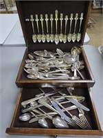 Vintage Flatware with Box Stainless Steel