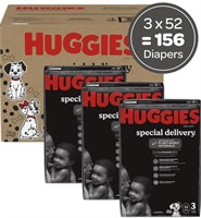 HUGGIES SPECIAL DELIVERY DIAPERS SIZE 3 156 PCS