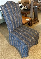 Blue Accent Chair / Boudoir Chair