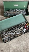 COMBINATION WRENCHES WITH CASE, MISC. SOCKETS