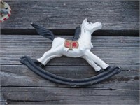 Cast Iron Toy Rocking Horse
