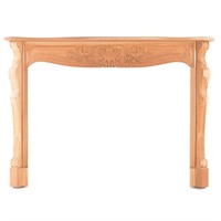 Neoclassical carved pine mantel