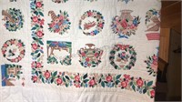 Vintage Quilt Approx 102x102”