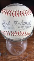 Vintage Bob Friend and Major League Autographed