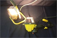 TWO SMALL HALOGEN WORK LIGHTS