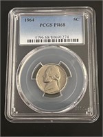 1964 Jefferson Nickel PCGS PR68