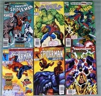 6 Marvel comics The Amazing Spider-Man, #344, 382,