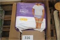3/16ct ladies protective underwear sz xl