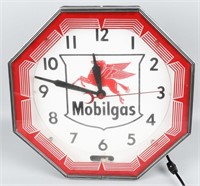 MOBILGAS PEGASUS NEON CLOCK