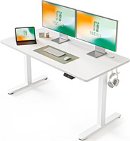 FEZIBO Electric Desk  55x24in  White